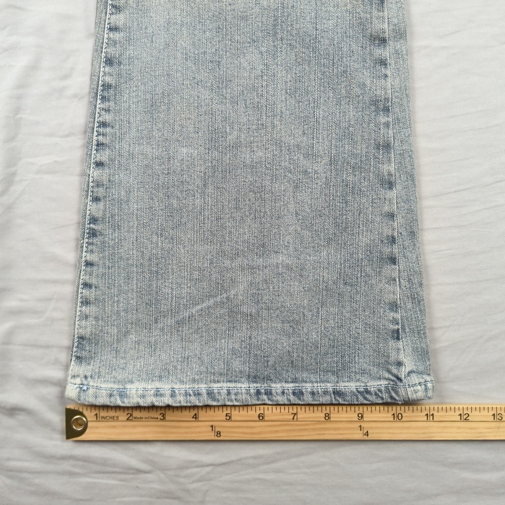 Guess Jeans Womens 31 Blue Flare Stretch Casual Faded Boho Hippie New - Picture 6 of 16